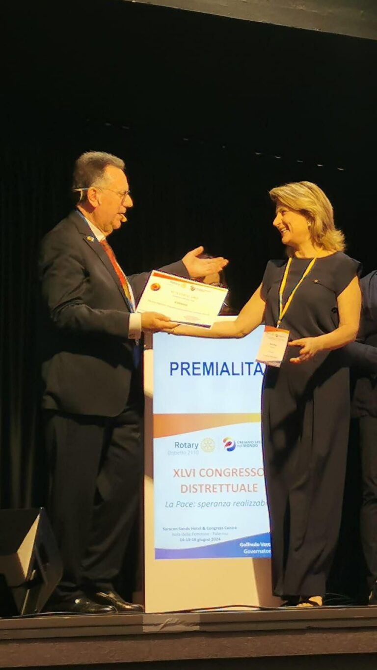 Attestato Rotary A.S. 2023-2024 – Presidente Maria Torrisi